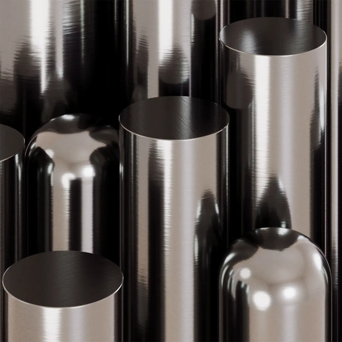 Steel, Brushed Silver
