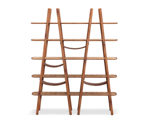 Blake Ladder Shelf Wood Tailors Club Riveting Craftsmanship