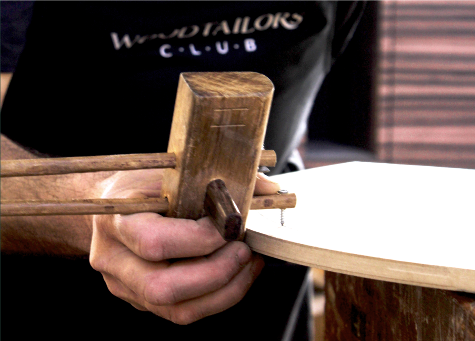 Burton solid wood side table Factory Detail