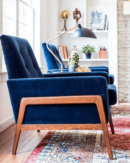 Classic Blue Pantone- Armchair