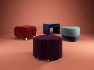 Colorful Stools- Ottoman Collection Square