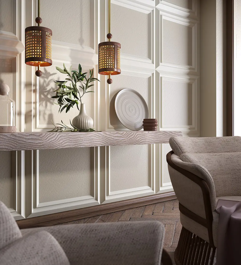 Hamilton Rattan Pendant Lamp