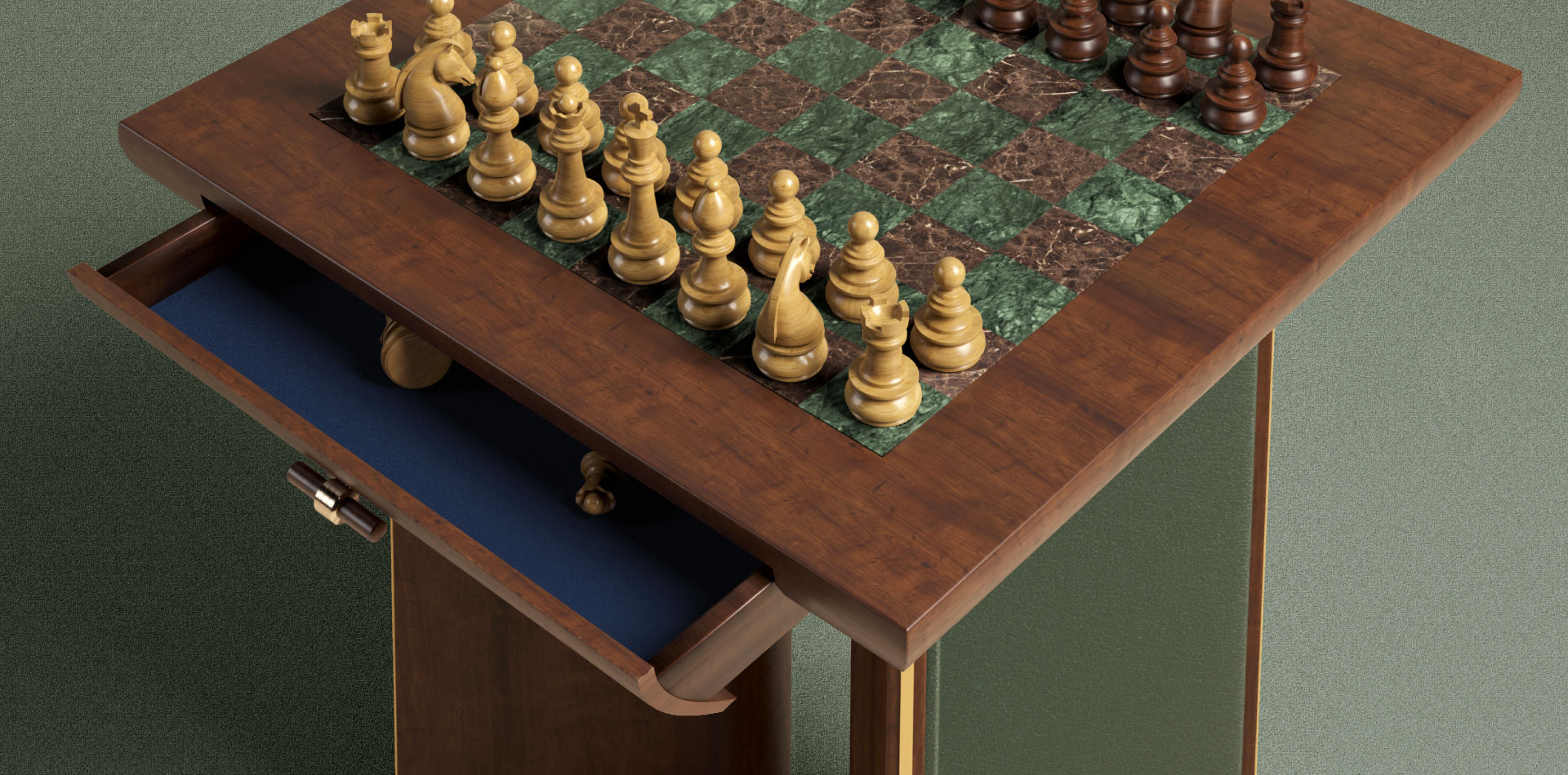 Howard Chess Table Howard Chess Table Detail Howard Chess Table