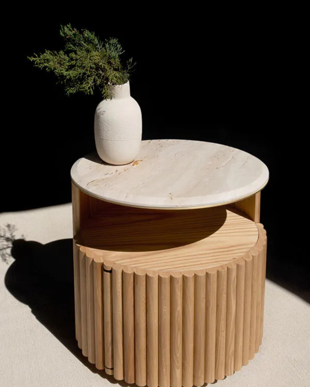 Hygge Interior Herbert Bedside Table Wood Tailors Club