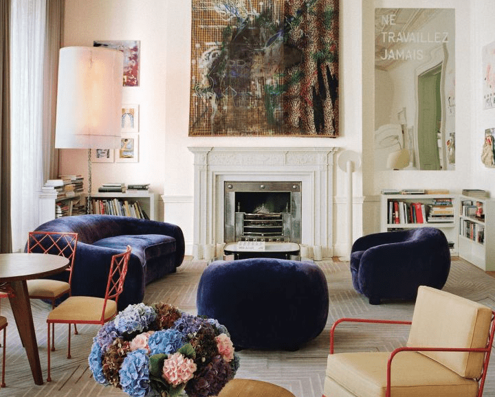 Interior Design Projects Paris- by India Mahdavi Crafts a 18th Century Home