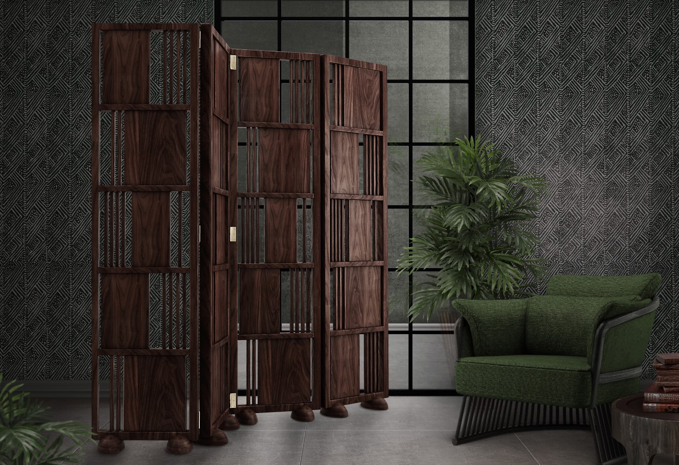 Wordsworth Folding Screen WORDSWORTH folding screen 3 Wordsworth Folding Screen