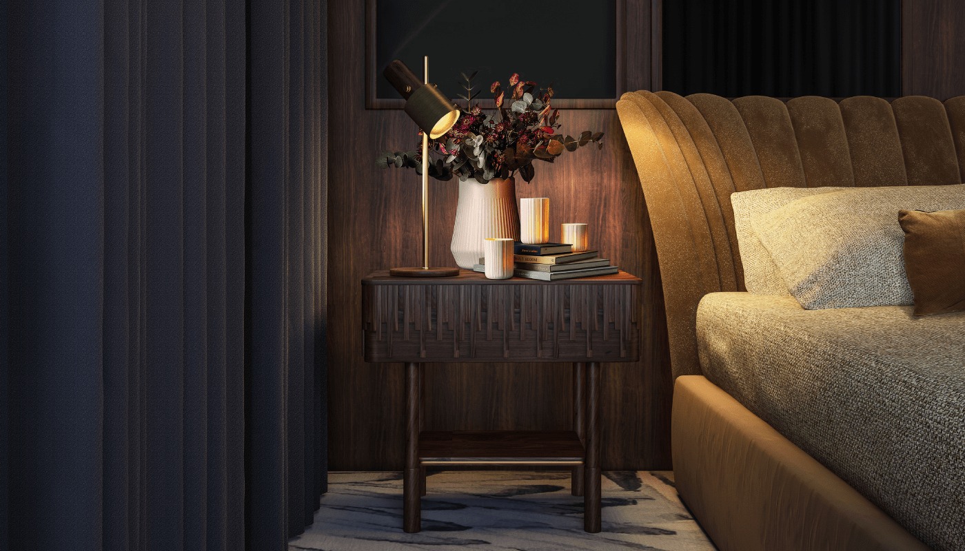 Campbell Nightstand campbell nightstand ambiente 2 Campbell Nightstand