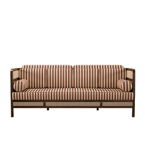 Crockford Sofa with rattan and rayure from nobilis.