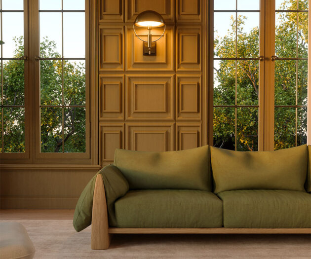 Dudley Sofa Wood Tailors Club Riveting Craftsmanship