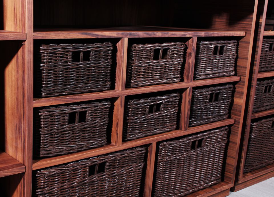 Elgar Shelf handcrafted walnut wood