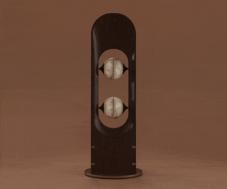 Foley Floor Lamp Foley Floor Lamp turning on and off.