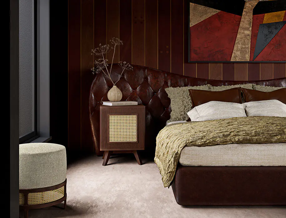 Set A Warm Bedroom: Add Rattan Furnishing
