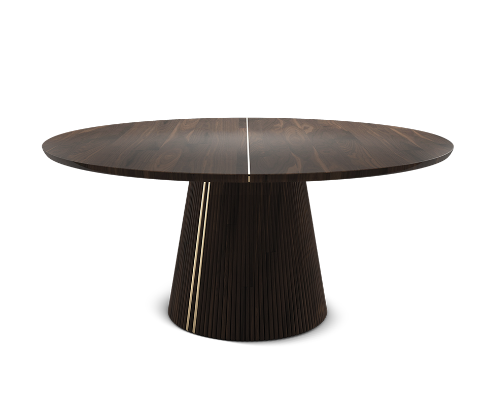 Henry Dining Table with brass detail