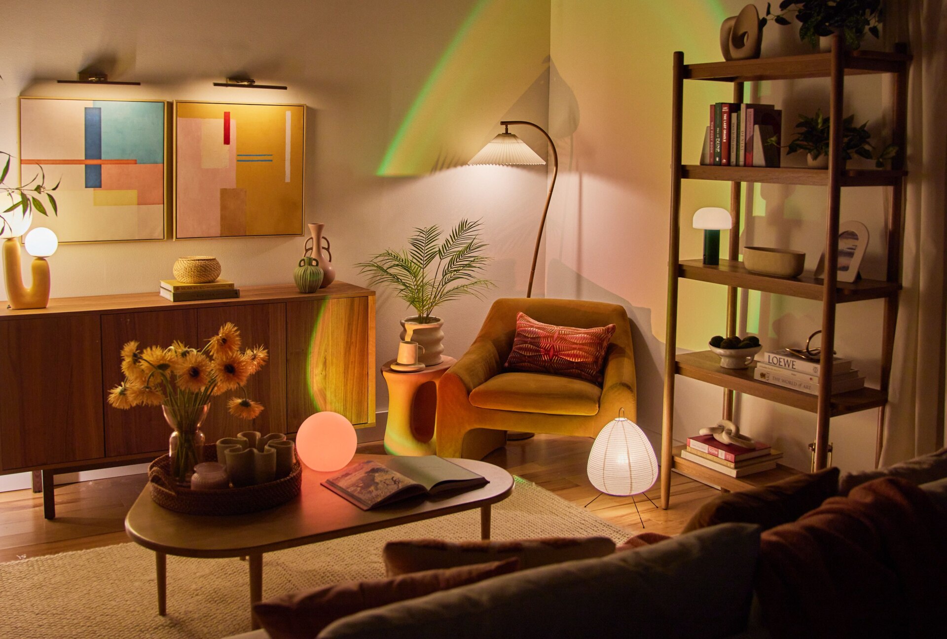 hygge interior design lighting