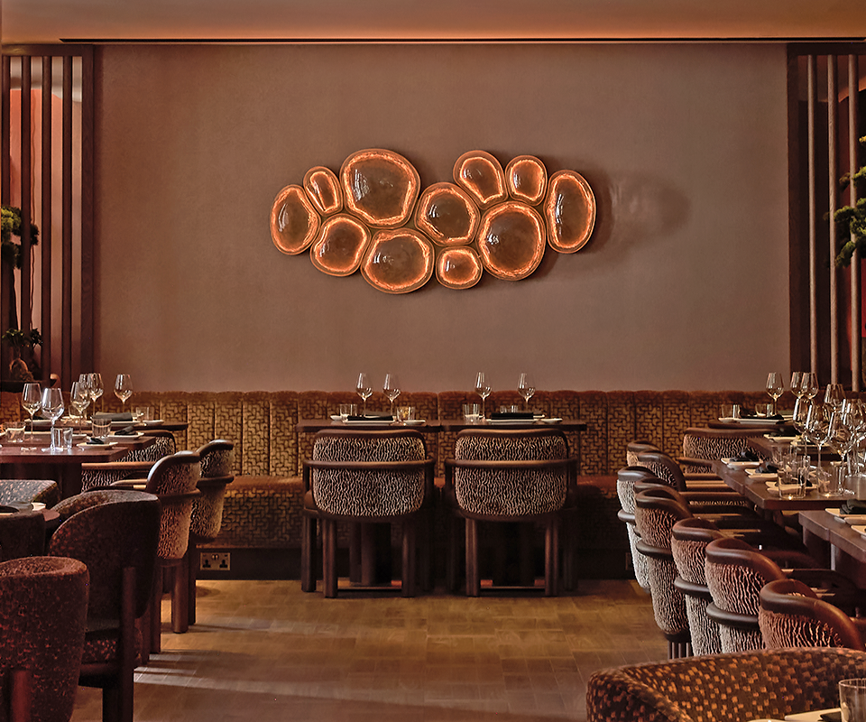 MA/NA Mayfair, London, UK James dining chair at MA/NA Mayfair, London, UK