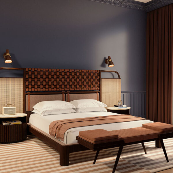O'Connell I Bed - Wooden and Leather Beds
