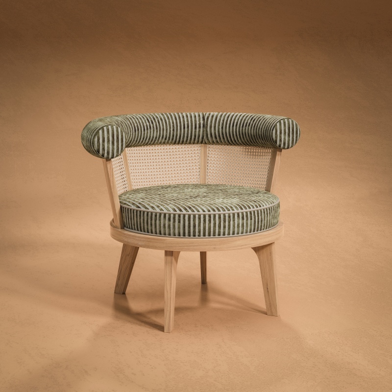 Striped Armchair - Fabric Stripes - George Armchair upholstered