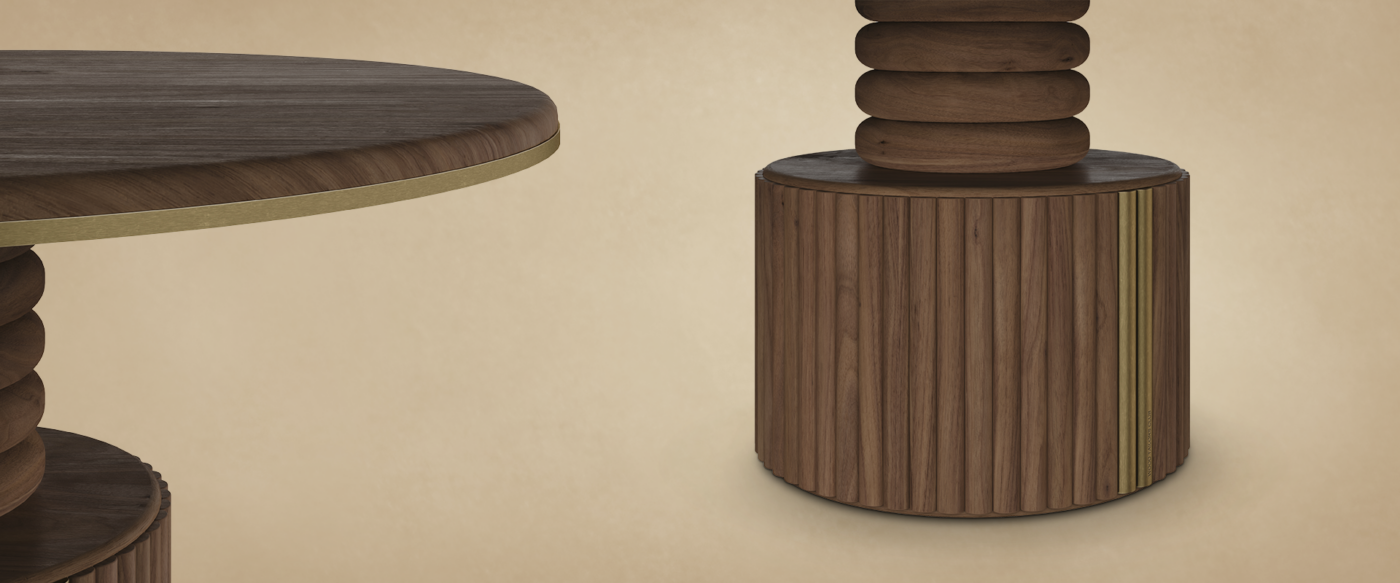 stuart I dining table detalhe
