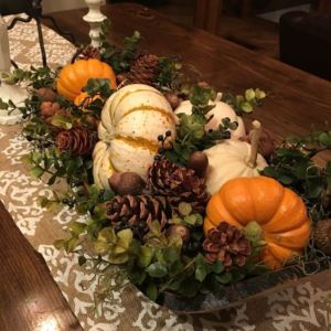 thanksgiving pumpkin decor idea