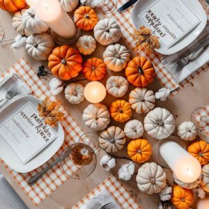 thanksgiving pumpkin decor idea