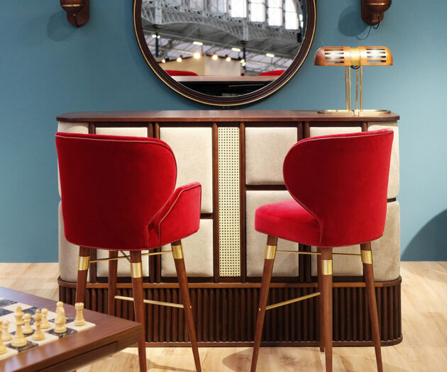 Tom Bar Counter Wood Tailors Club Riveting Craftsmanship